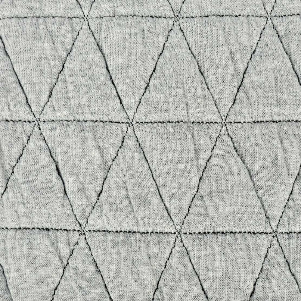 Light Gray Quilted Triangles