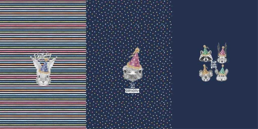 Party Animal Cotton Lycra 29" Panel Set