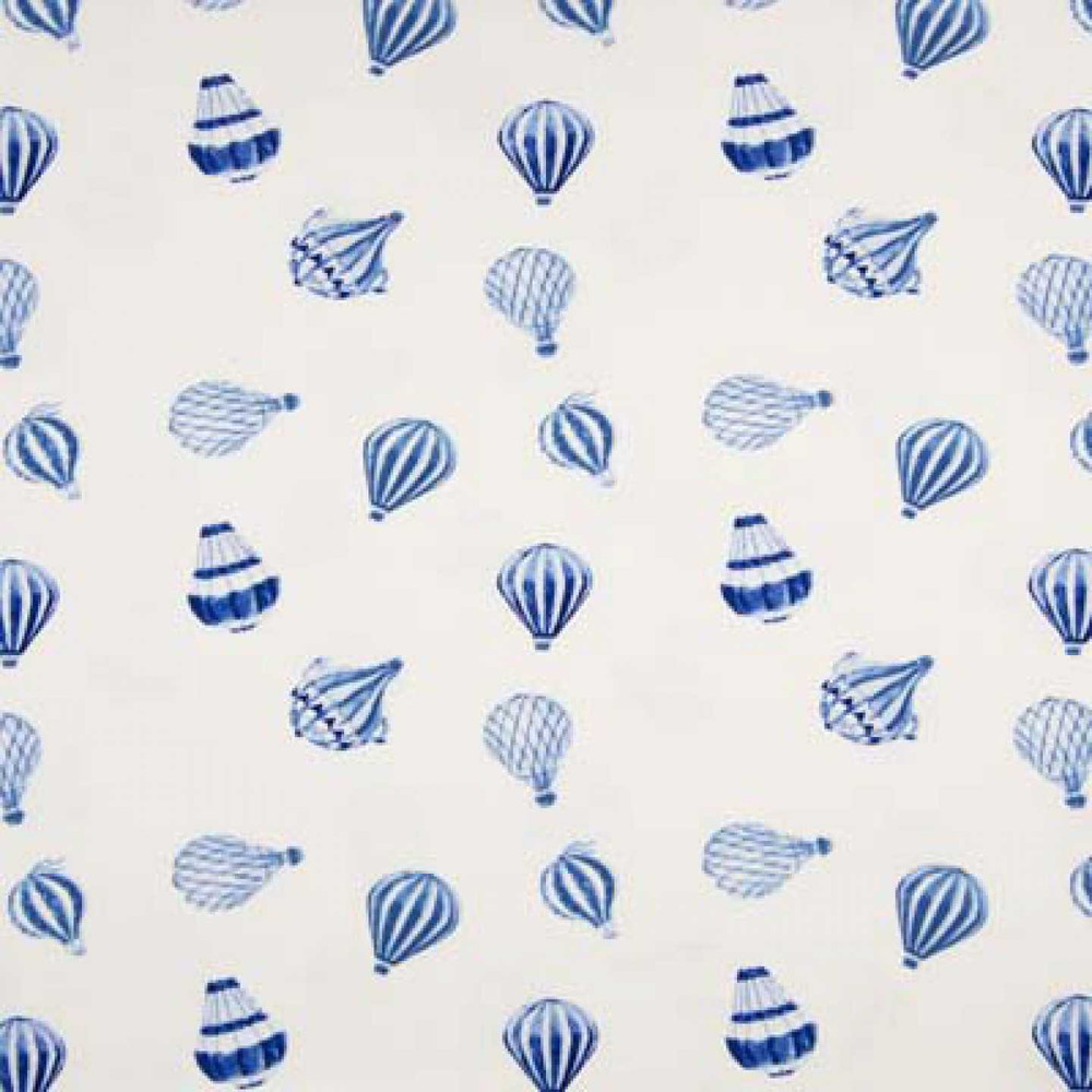 Blue Hot Air Balloons Organic Cotton Lycra Knit