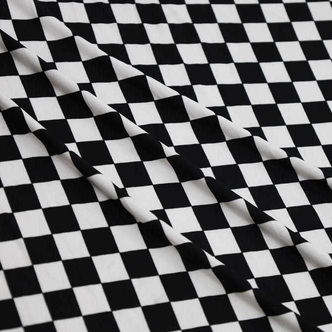 Retro Checker ITY Knit