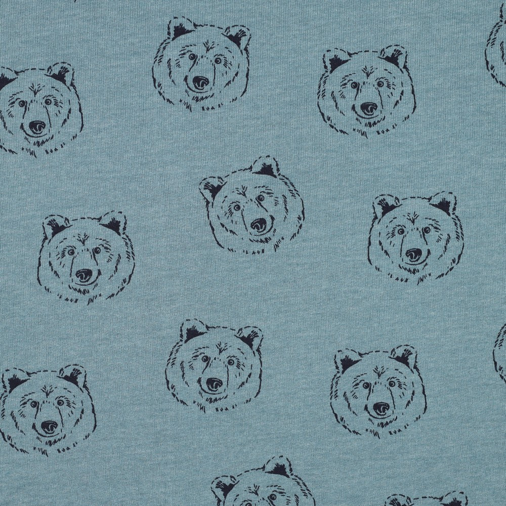 Bears on Blue Heavy Sweatshirt Fleece