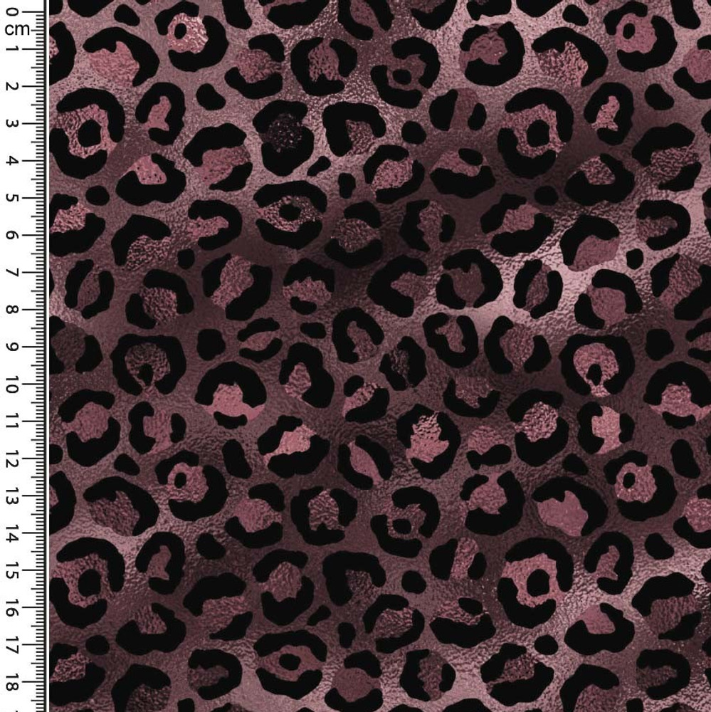 Animal Spots on Mauve Viscose Jersey