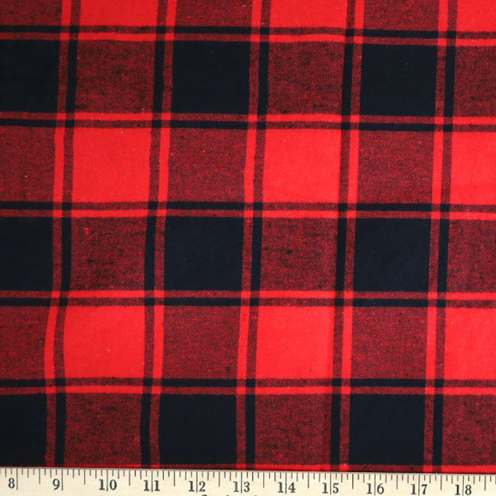 Cozy Red & Black Plaid Flannel 