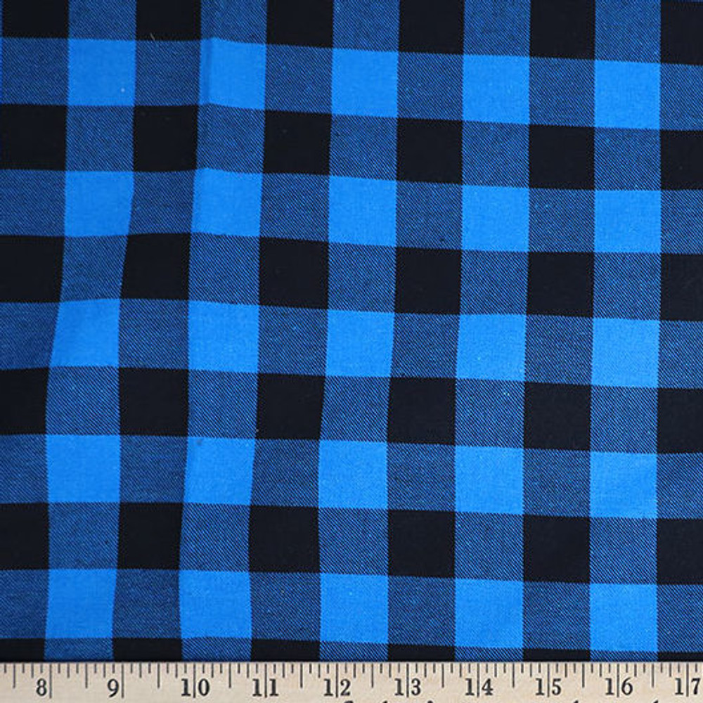 Blue & Black Plaid Flannel