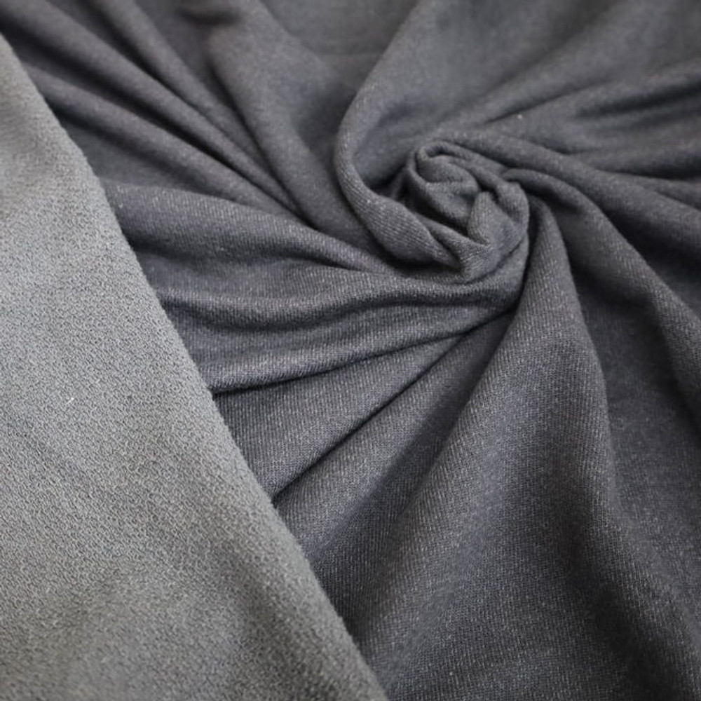 Charcoal Rayon French Terry