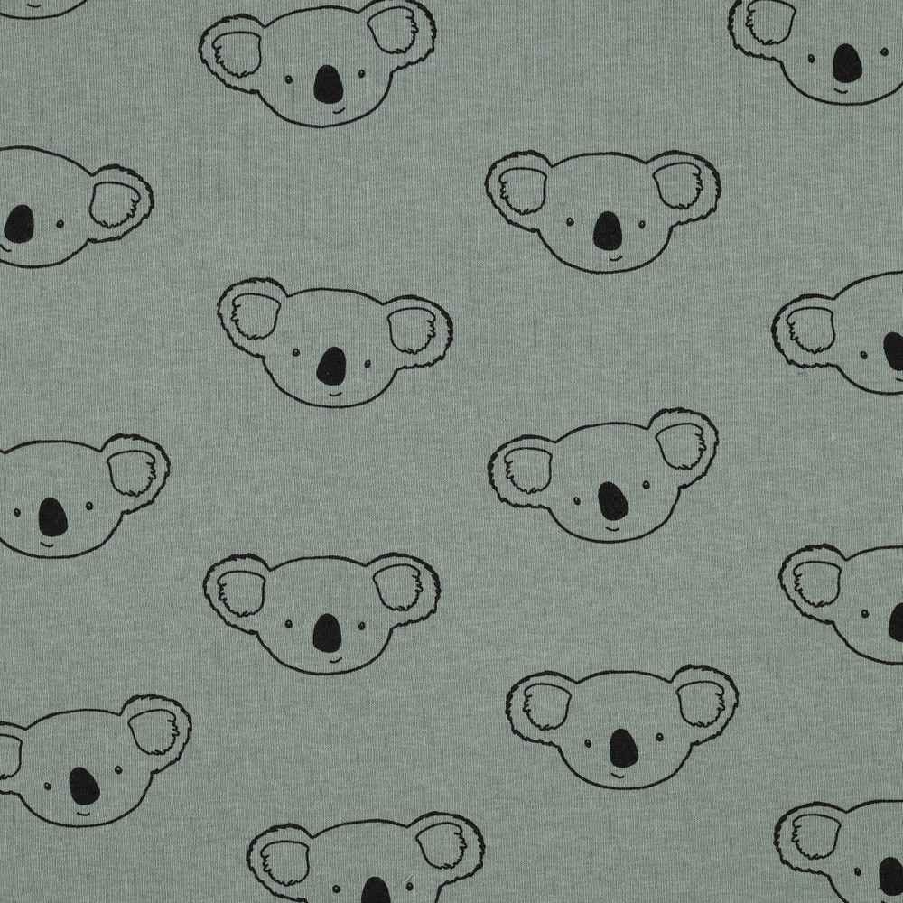 Koalas on Mint Heavy Sweatshirt Fleece