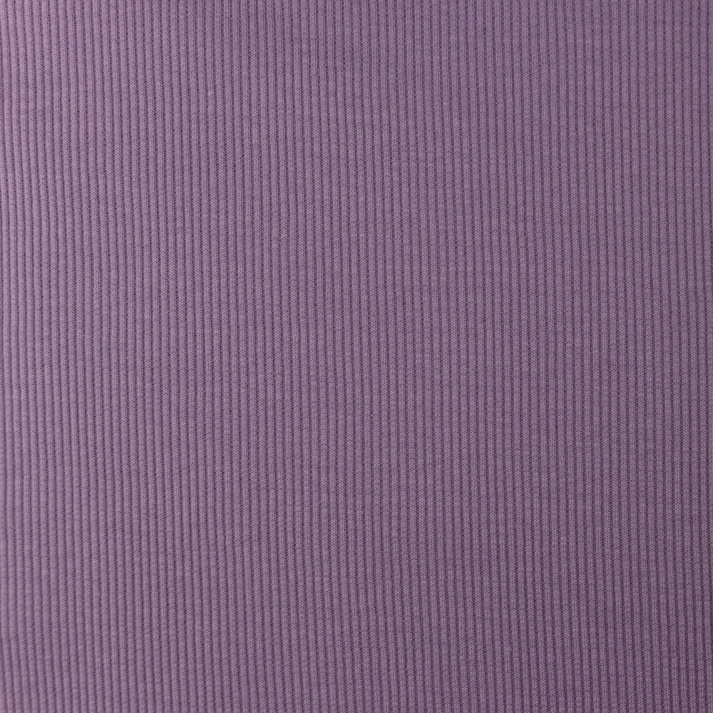 Lavender 100% Cotton Jersey Rib