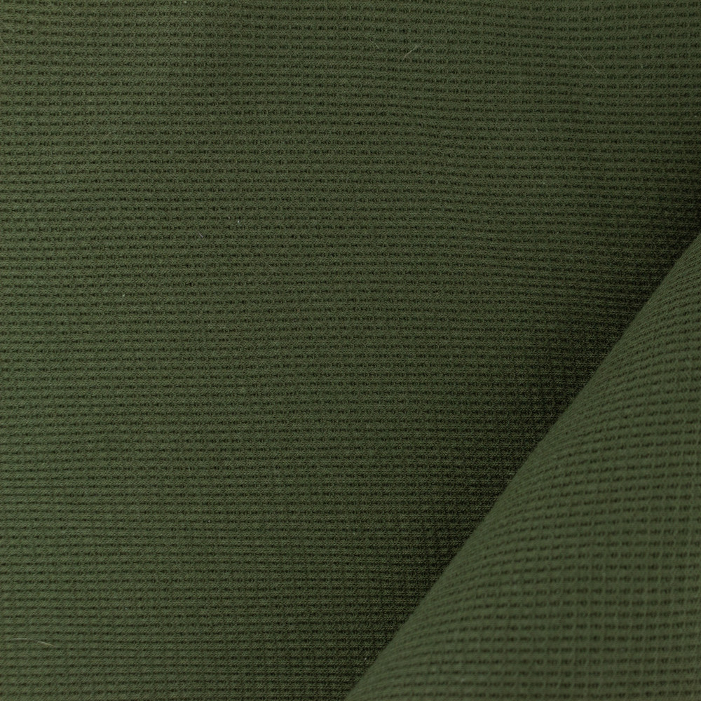 Camo Green 100% Cotton Waffle Knit