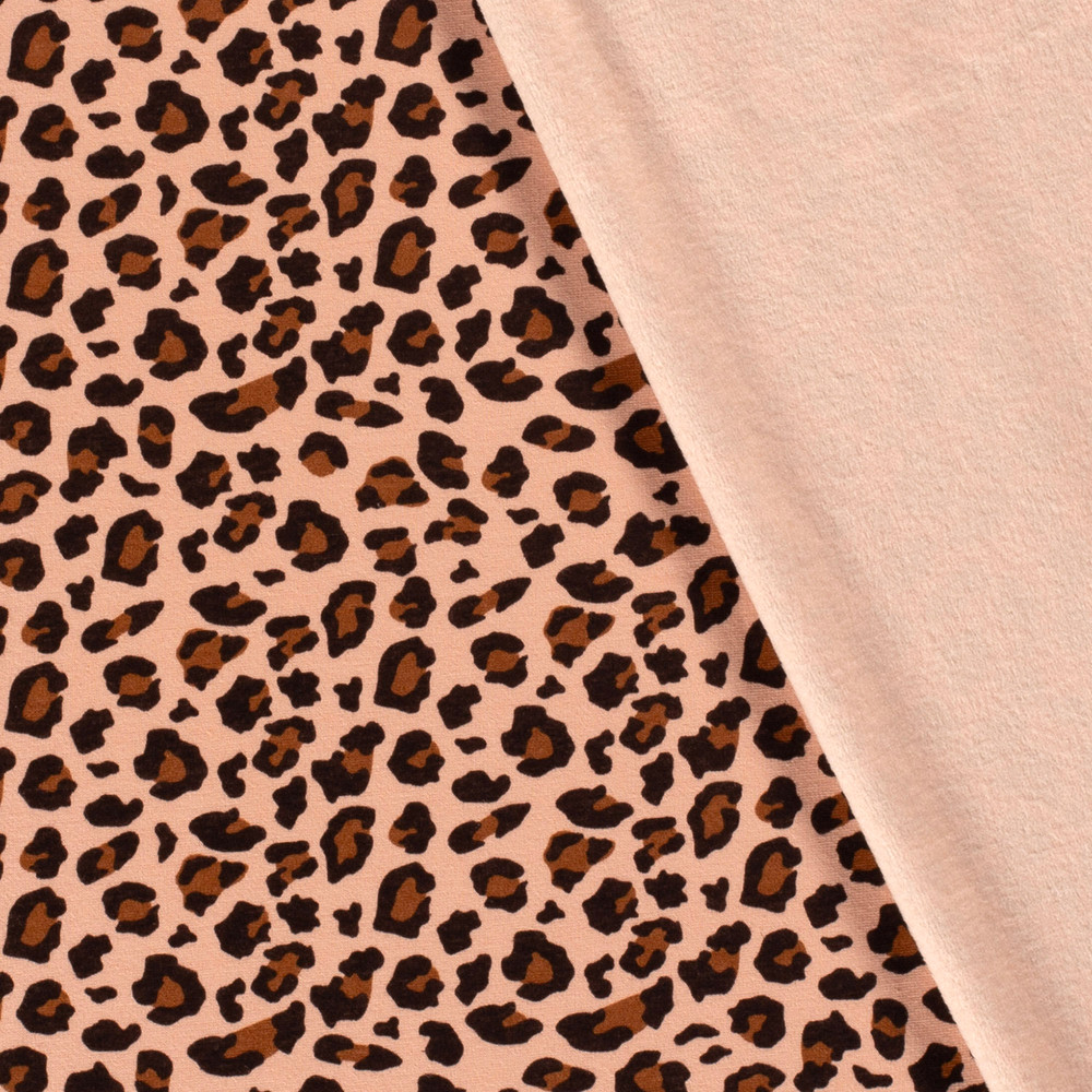 Panther Spots on Blush Sweatshirt Minky