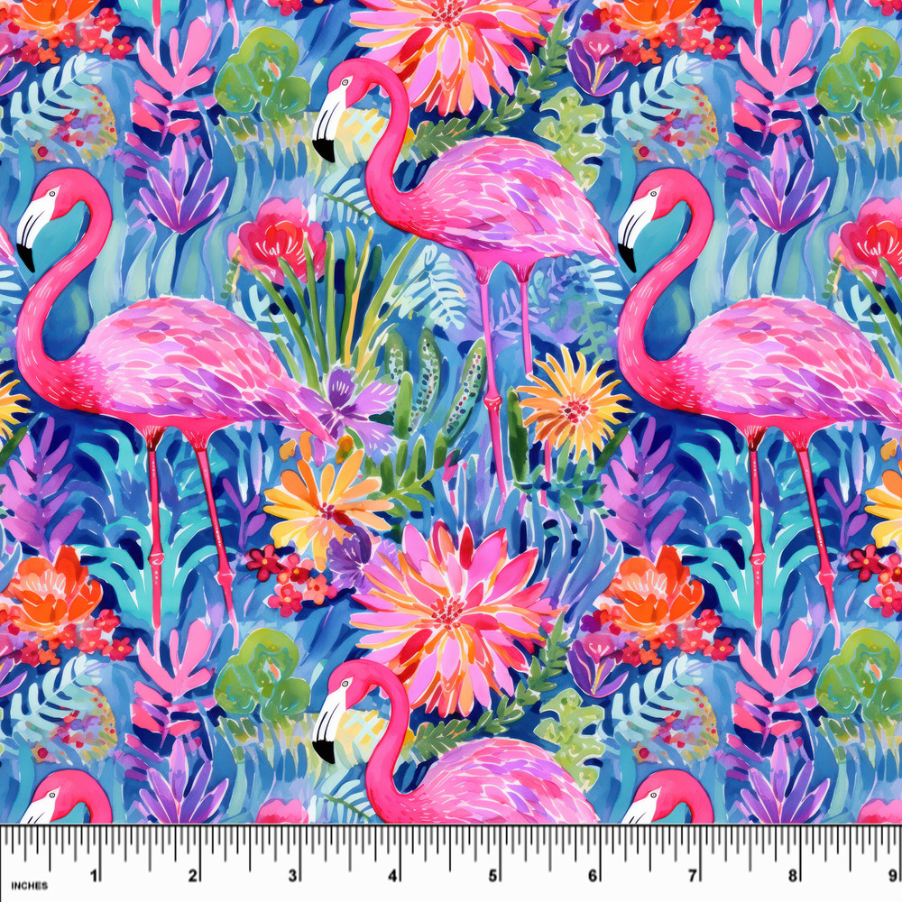Custom Flamingo Floral UV 50+ Swim