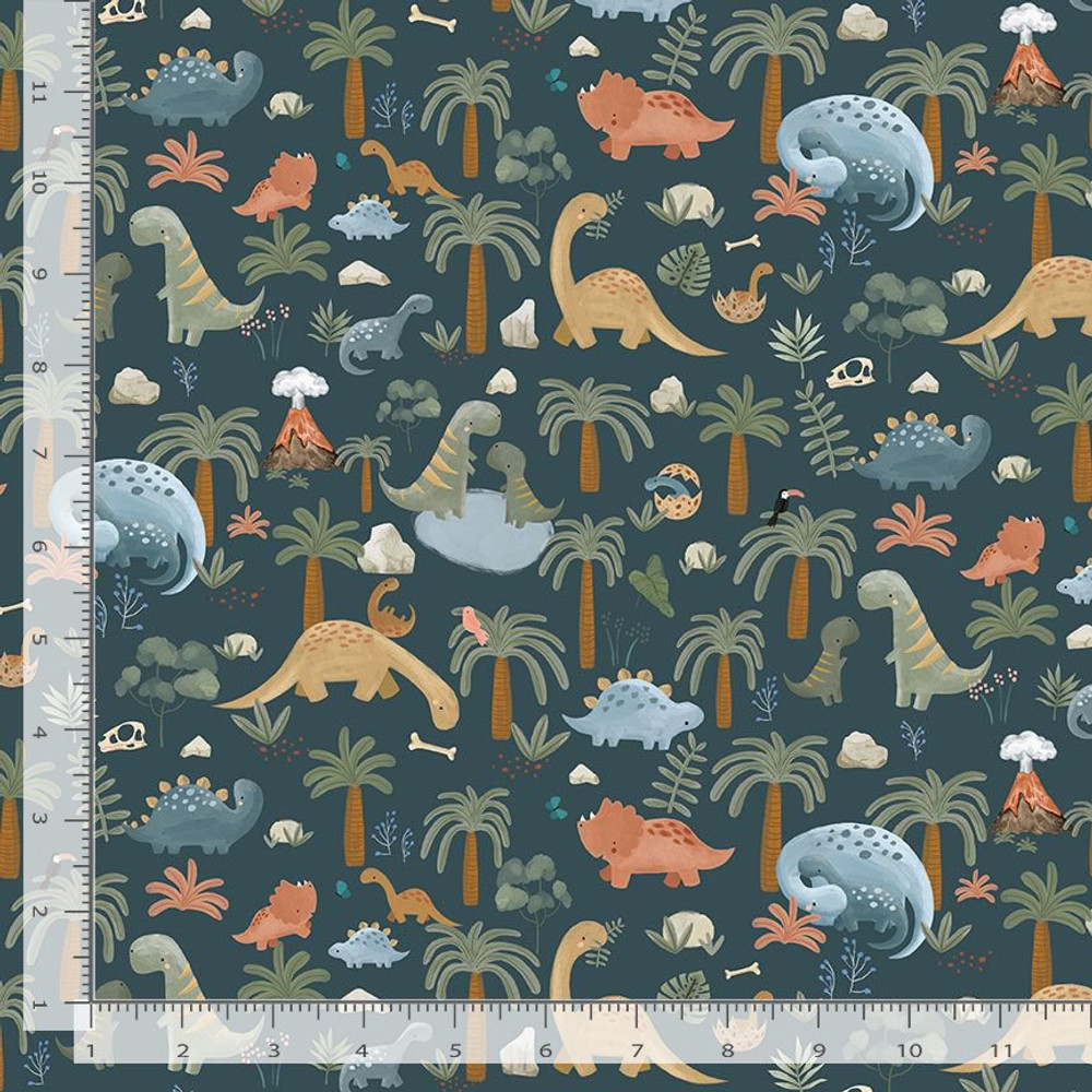 Dear Stella Welcome to the Dino Jungle Quilting Cotton