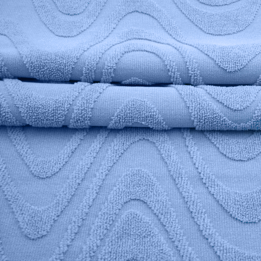 Dusty Denim Blue Waffle Knit Fabric Fabric, Raspberry Creek Fabrics