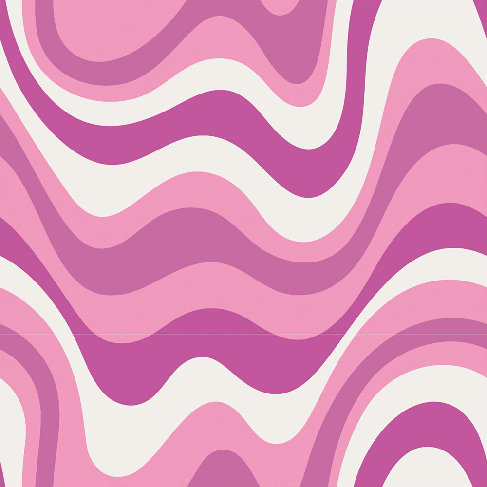 Pink & White Groovy Swirl Cotton Lycra