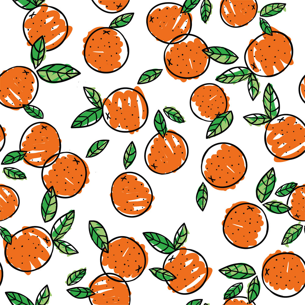 Sweet Oranges Cotton Lycra