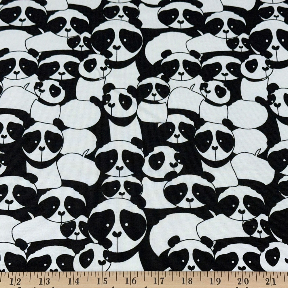 Panda Power 100% Cotton T-Shirt Knit