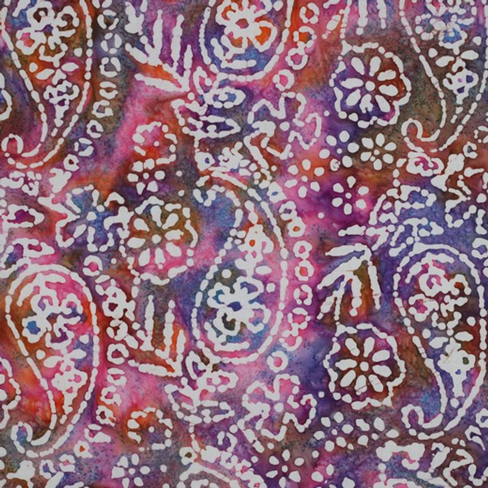 Pink & Purple Batik Cotton