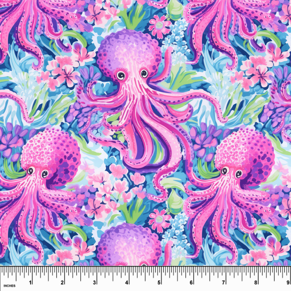 Custom Pink & Purple Octopus UV 50+ Swim