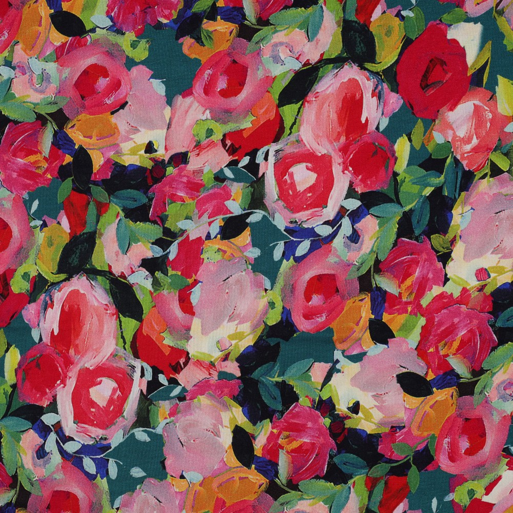 Painted Garden Viscose Jersey