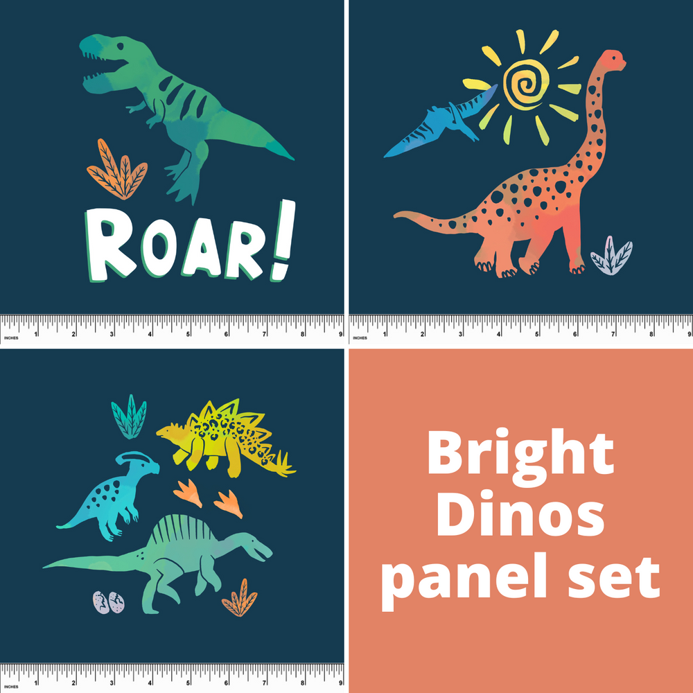 Bright Dinos Panel Set