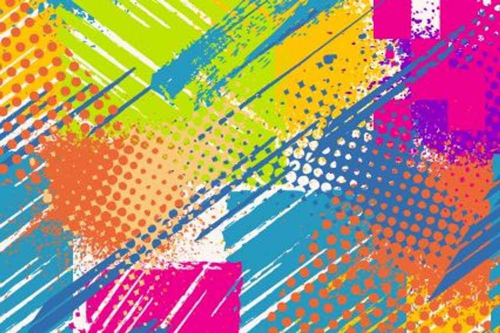 Rainbow Pop Art Cotton Lycra