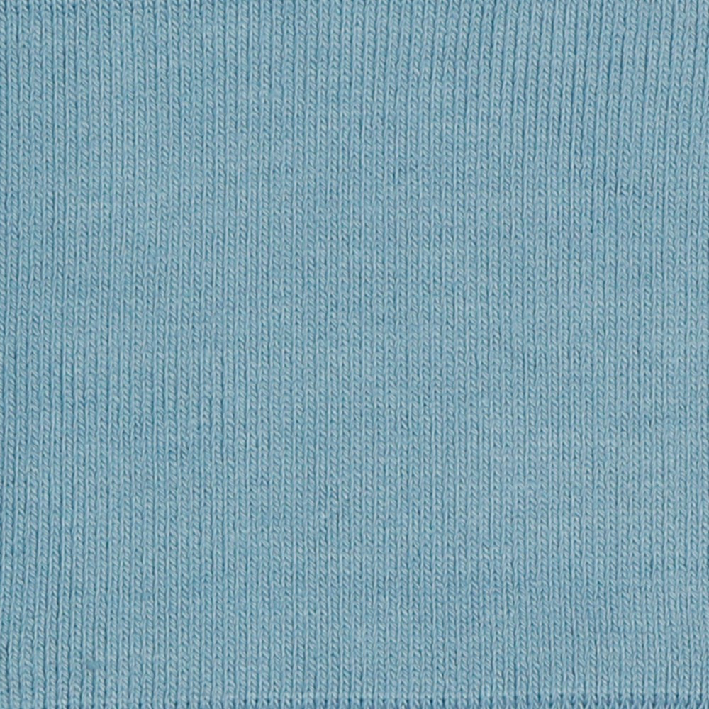 Dusty Blue Organic Cuff Rib Knit - KnitFabric.com