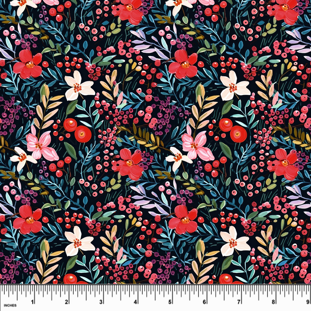 Custom Winter Berry Cotton Lycra Knit
