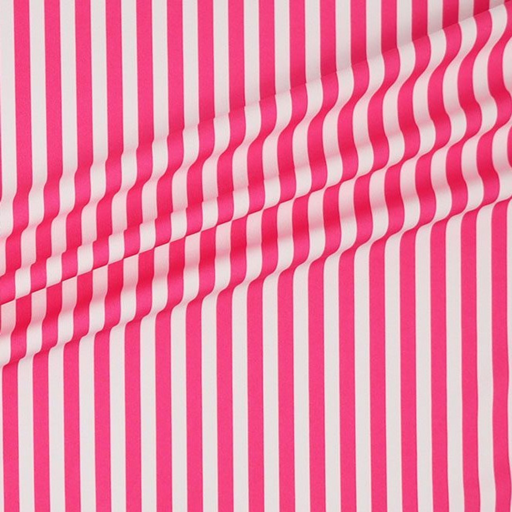 Designer Overstock Pink & White Candy Stripe Swim
