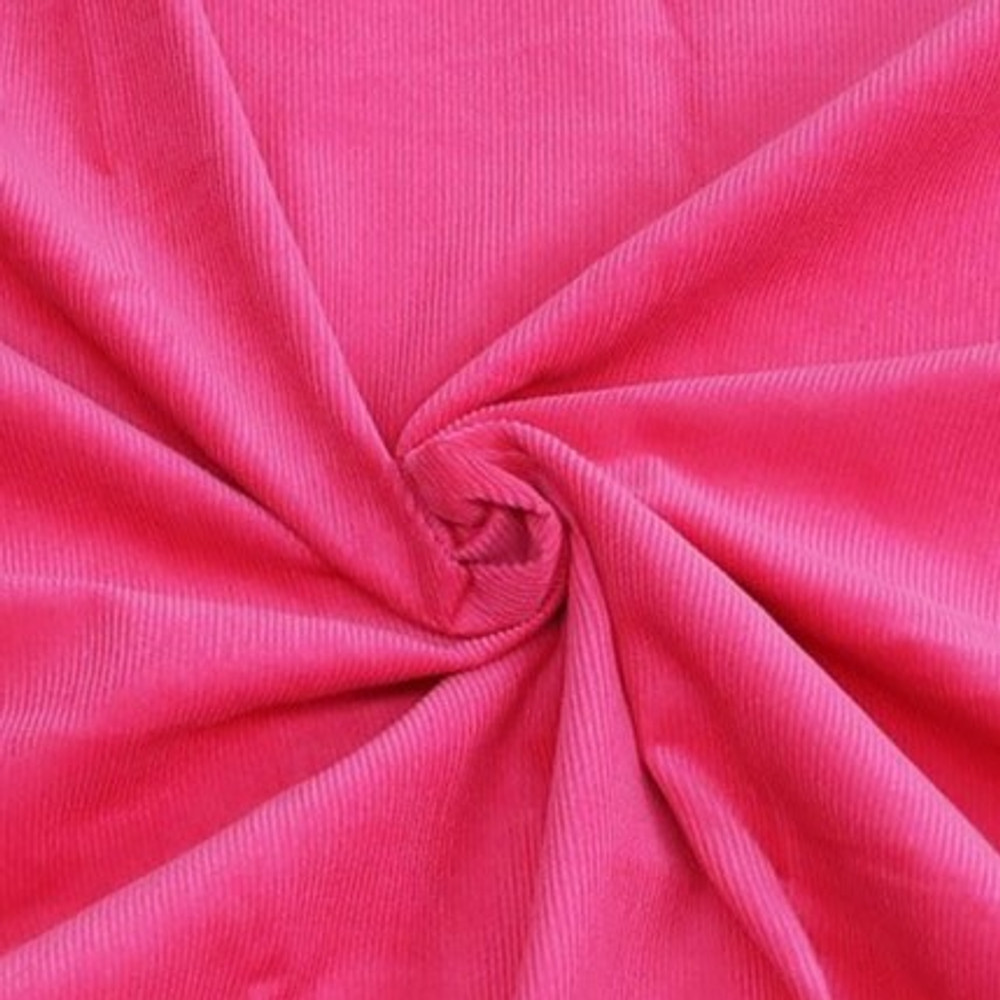 Hot Pink Pin Wale Corduroy