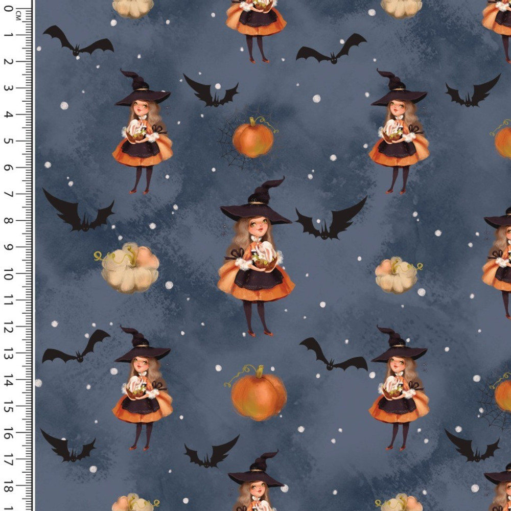 Halloween Witch Cotton Lycra Knit