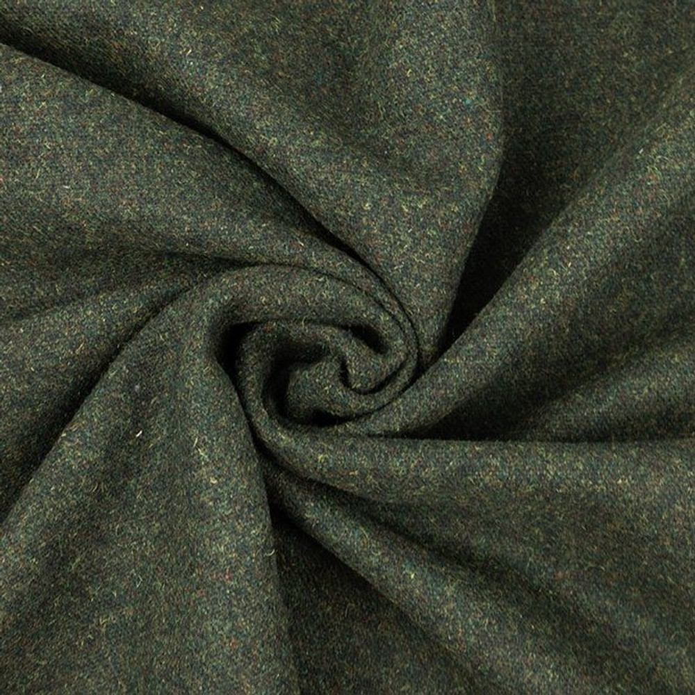 Heather Green Wool Coating