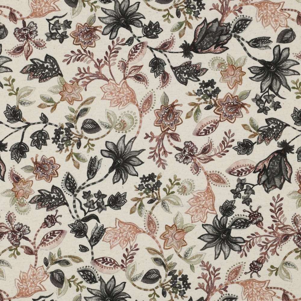 Neutral Floral on Linen Jersey