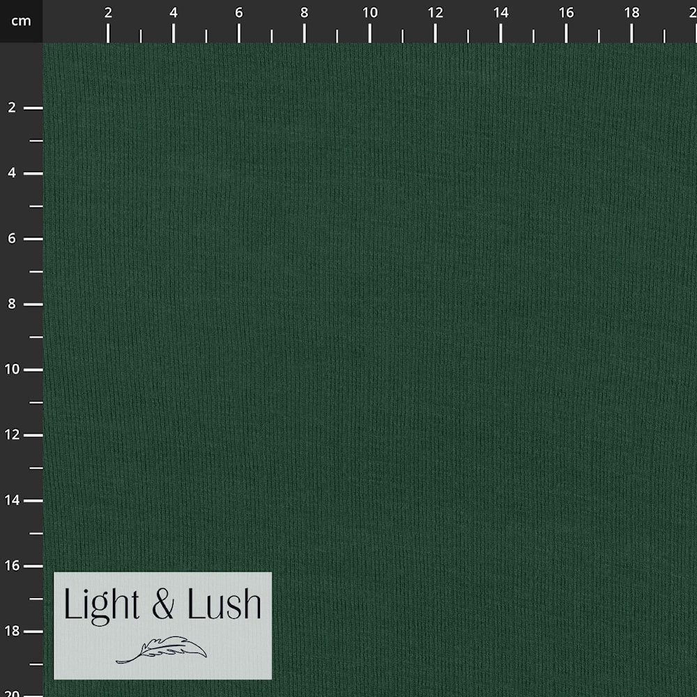 Stof Fabrics Forest Green Merino Wool Rib