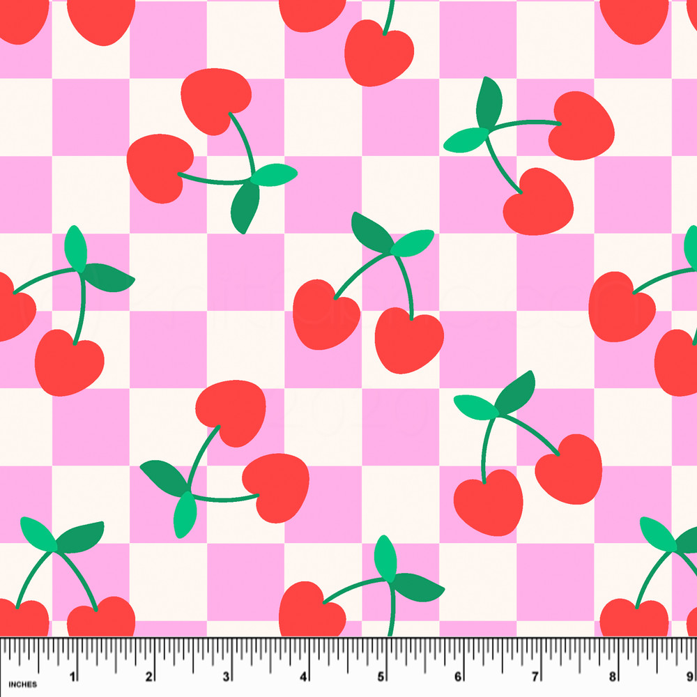 Custom Cherry Check Swim