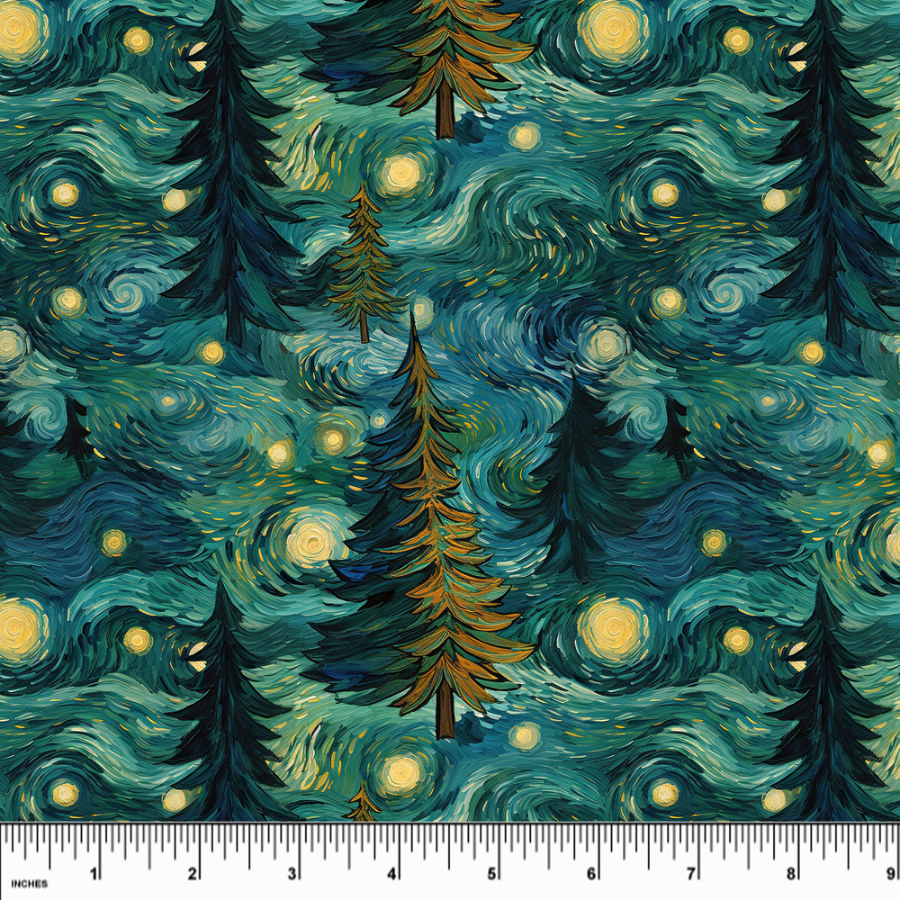 Custom Starry Night Forest Softshell