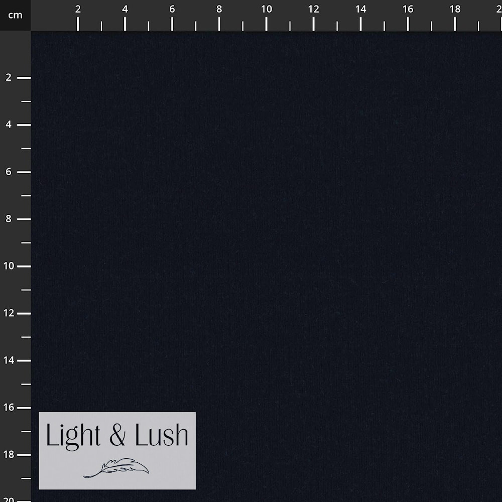 Stof Fabrics Deep Navy Merino Wool Rib
