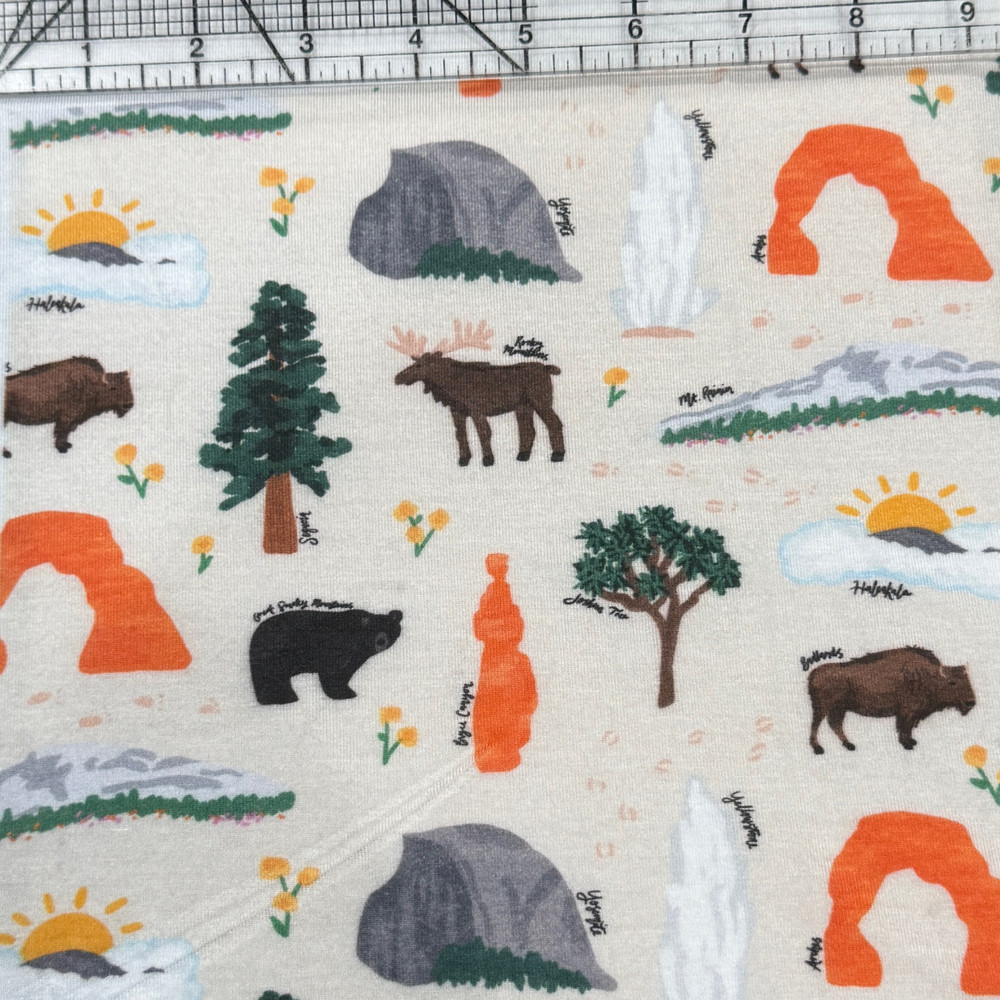 Custom National Parks Bamboo Lycra Knit