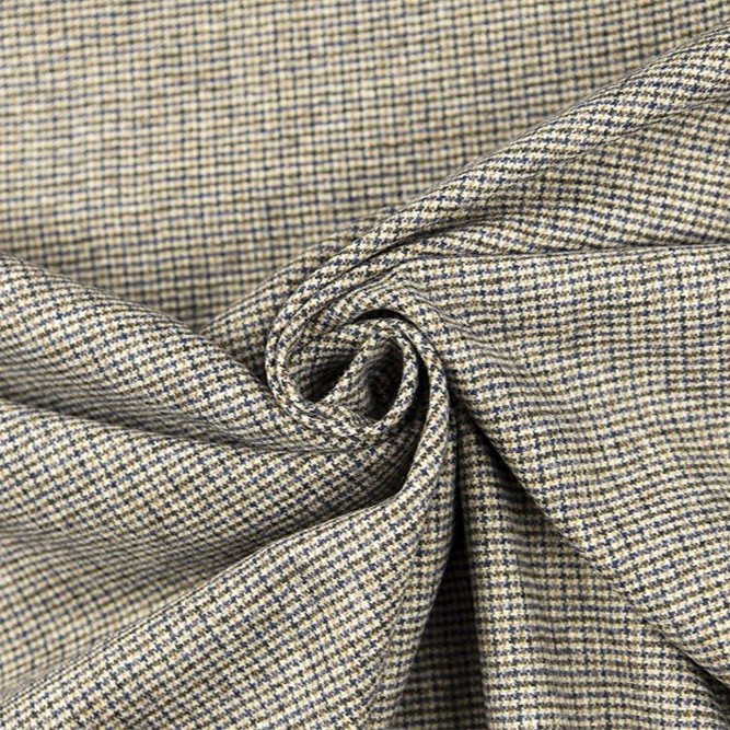 Sandstone Microcheck Wool Coating