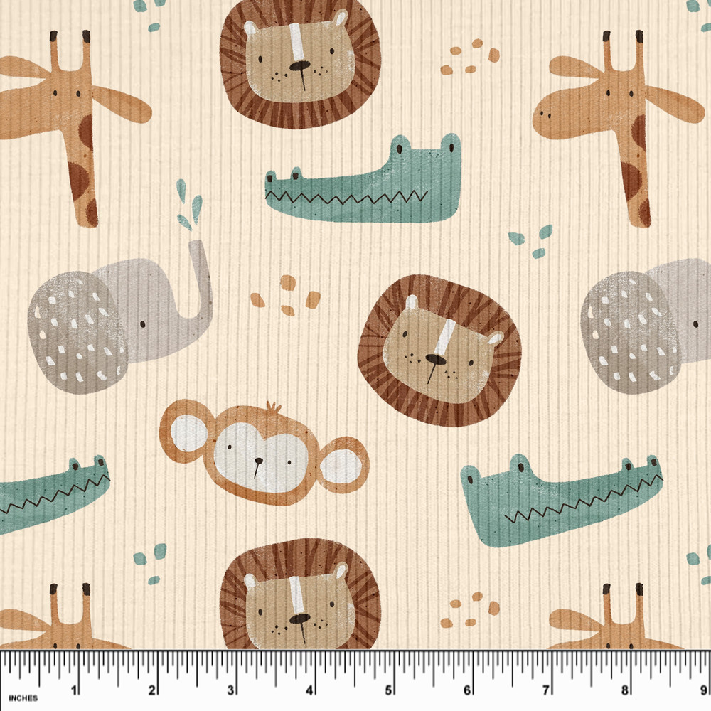 Custom Zoo Friends Rib Knit