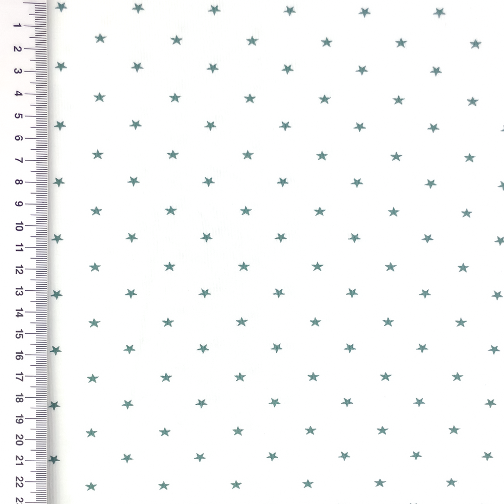 Old Green Mini Stars Cotton Lycra Knit