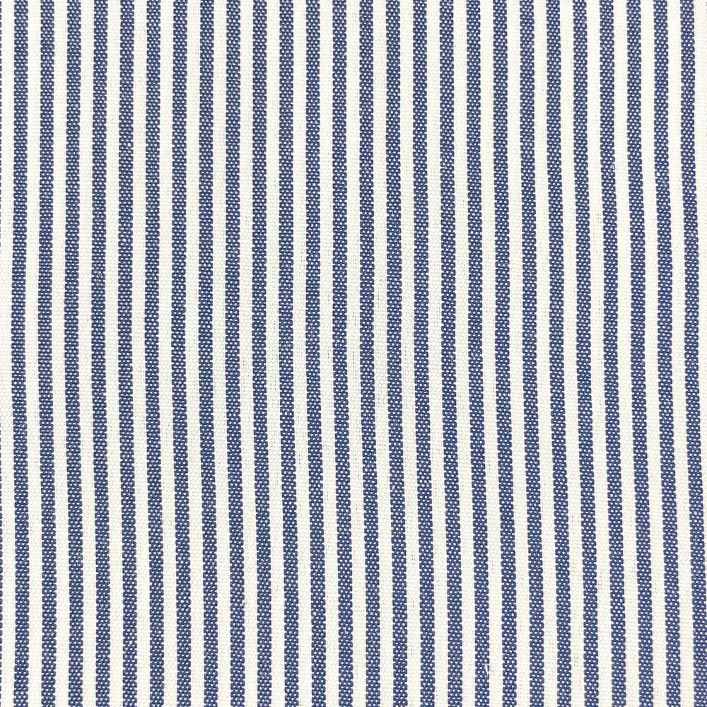 Denim Blue Striped Chambray