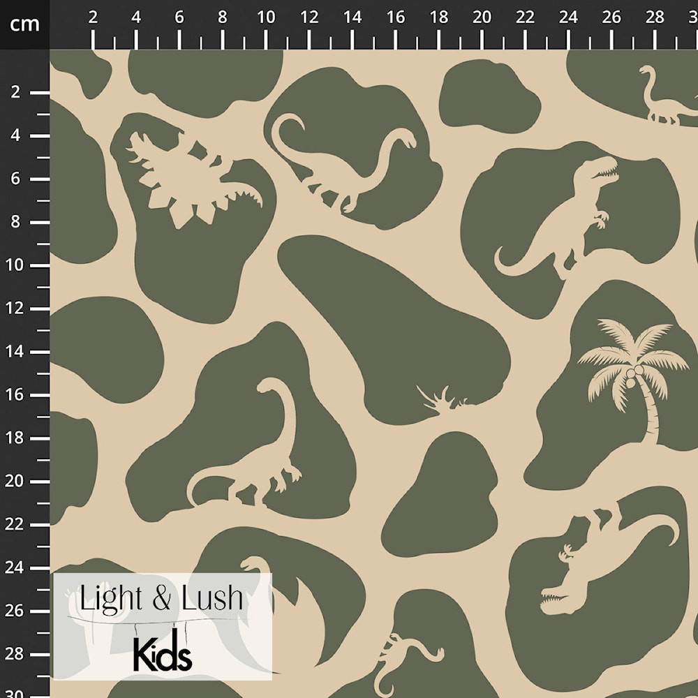 Stof Fabrics Dino Camo French Terry