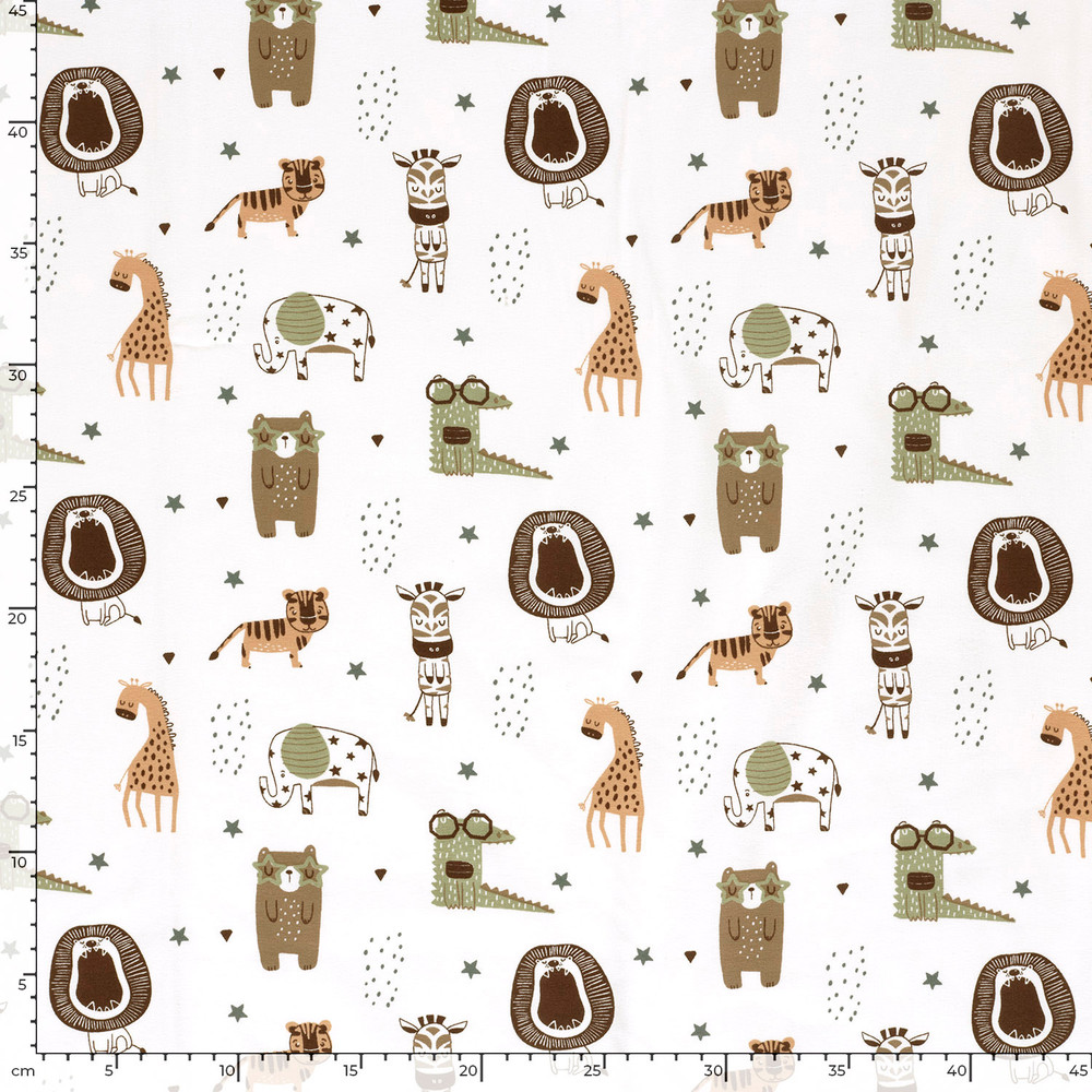 Lions, Tigers & Bears Oh My Cotton Lycra Knit