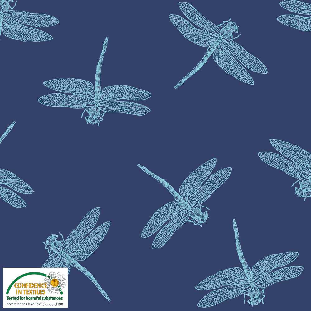 Stof Fabrics Dragonflies French Terry