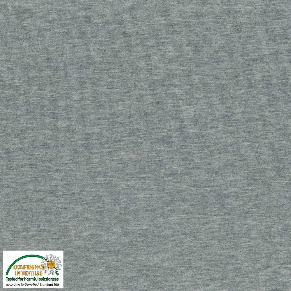 Stof Fabrics Gray Melange Knit