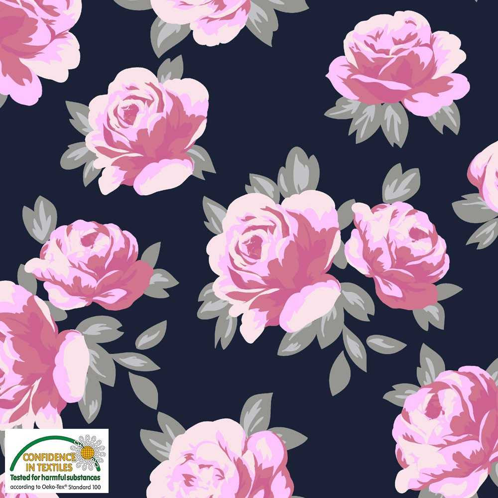 Stof Fabrics Rose Garden French Terry