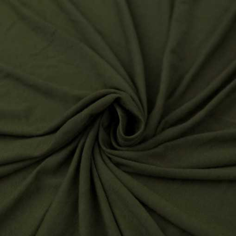 Dark Olive Rayon Jersey Knit