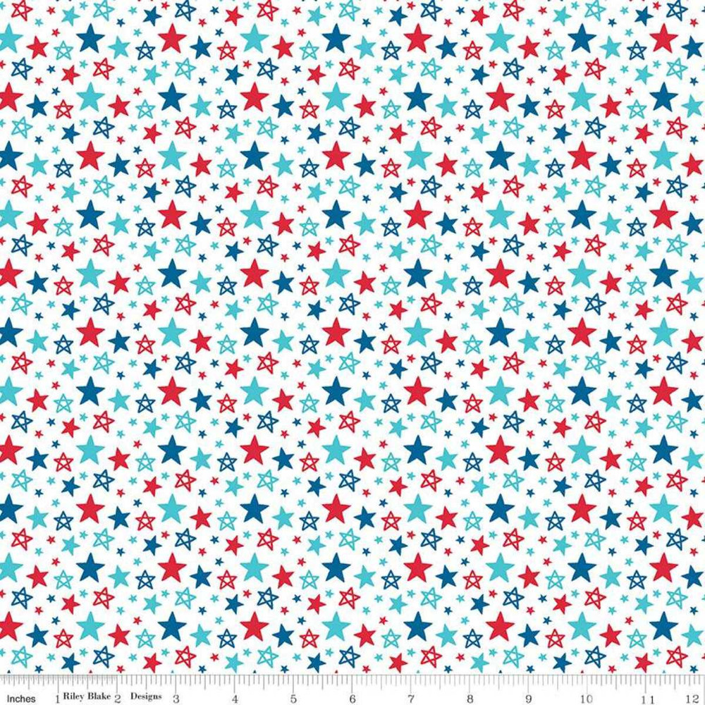 Riley Blake Fireworks and Freedom Stars Quilting Cotton