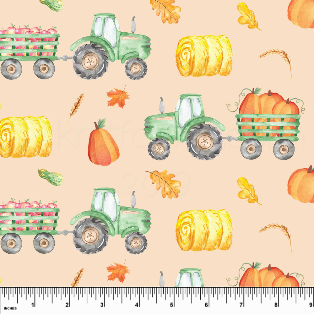 Custom Tractors Cotton Lycra Knit