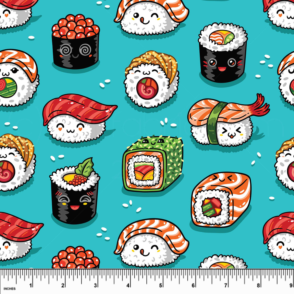Custom Sushi Cotton Lycra Knit