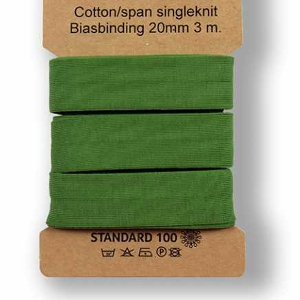 Green Cotton Lycra Knit Bias Tape 3 Meter Package Euro Knits